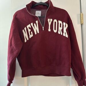 Lazy Sunday New York Women's Burgundy Sweater